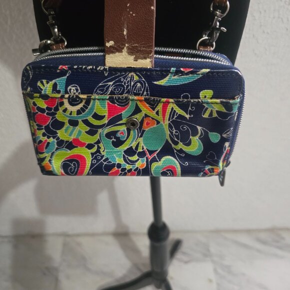 Vera Bradley Multicolor Women's Crossbody Wallet Purse Colorful Pattern - Picture 2 of 6